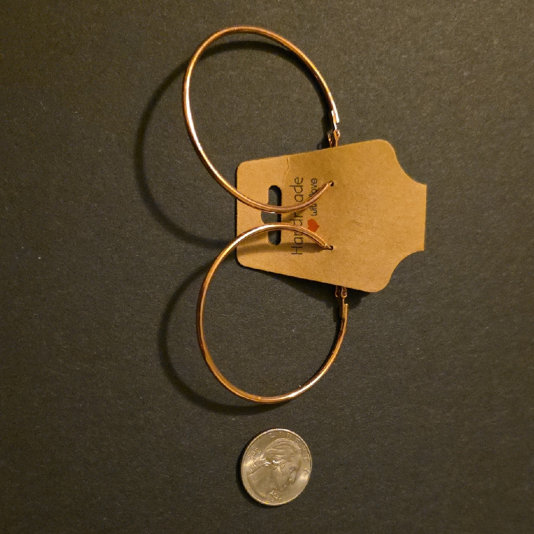 Handmade Gold Hoop Earrings